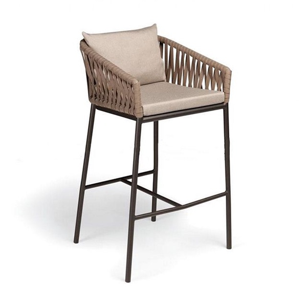 Outdoor Patio Restaurant Club Dinner Chair aus Aluminiumgewebe【I can-20135】
