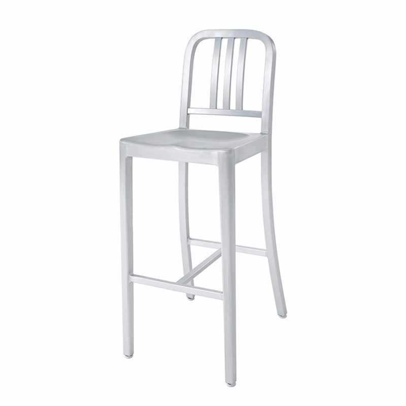 Bequemer Café-Stuhl aus Aluminium
