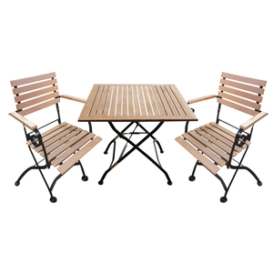 New Style Wood Cafe Klapp-Esstisch und Stühle Restaurant-Sets Möbel SE-502336