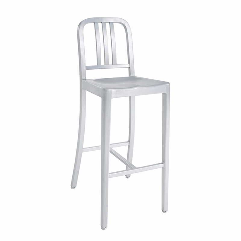 Bequemer Café-Stuhl aus Aluminium