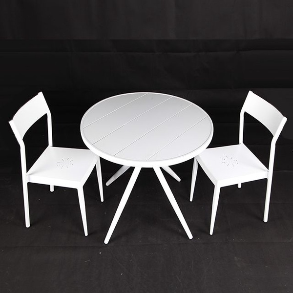 Esszimmermöbel Restaurant Runder Tisch aus Aluminium 【I can-30019】